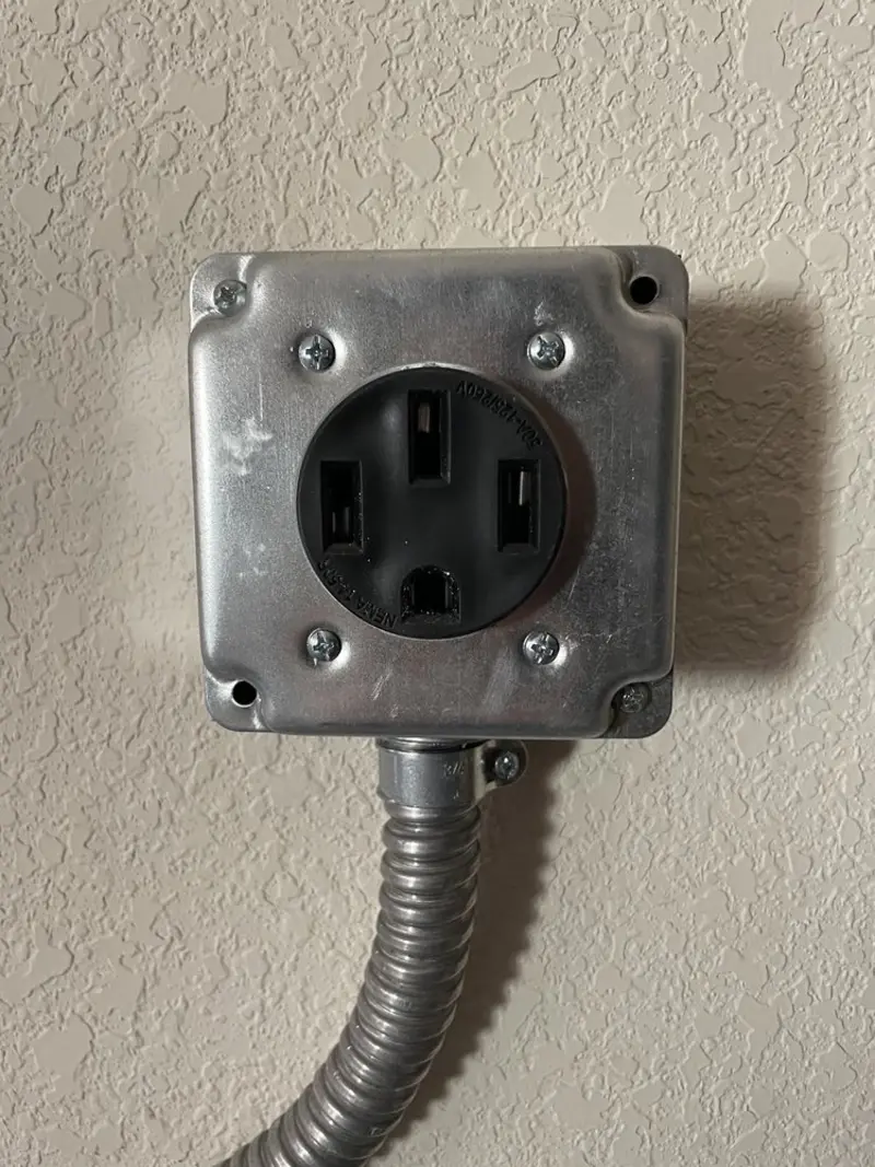 NEMA 14-50 outlet installed for Smart Home Electrical in Okmulgee